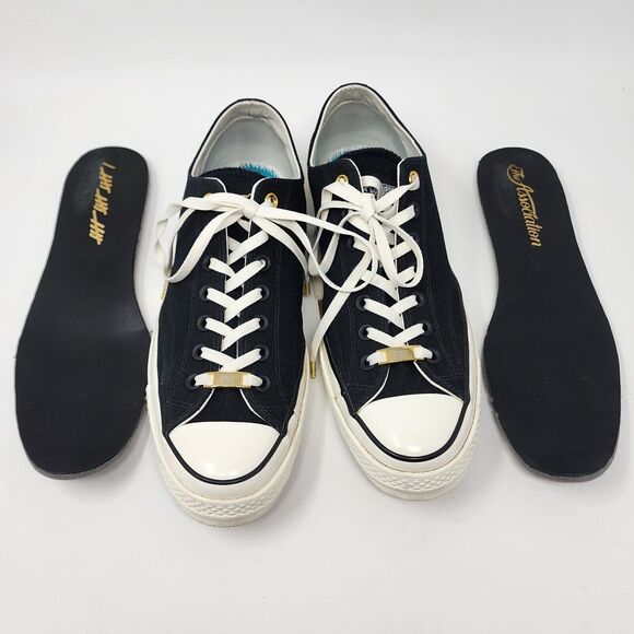 Converse Sneakers Men 10.5 Chuck 70 Ox Association Champ Think 16 Black 161408C - Picture 14 of 16